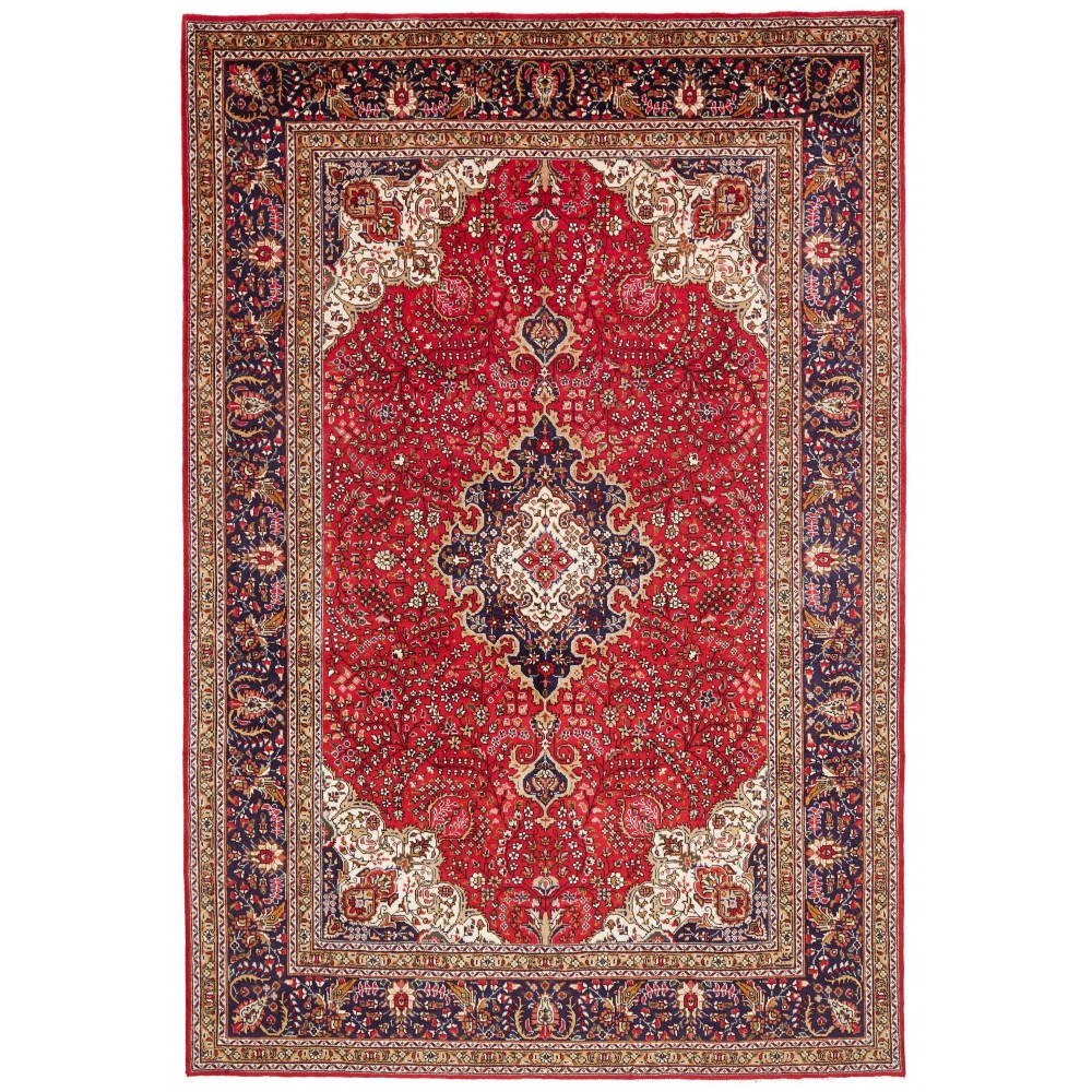 Tappeto Tabriz Persia marrone grigio 203x298