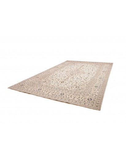 Tappeto Kashan Persia bianco marrone 286x403