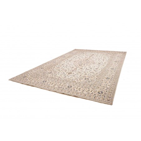 Tappeto Kashan Persia bianco marrone 286x403