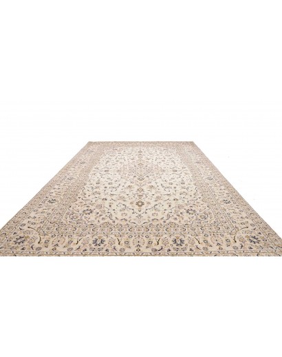 Tappeto Kashan Persia bianco marrone 286x403