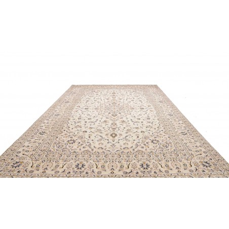 Tappeto Kashan Persia bianco marrone 286x403