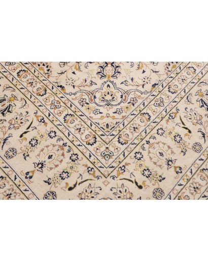 Tappeto Kashan Persia bianco marrone 286x403
