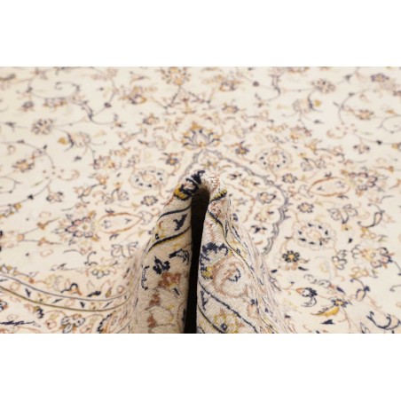 Tappeto Kashan Persia bianco marrone 286x403