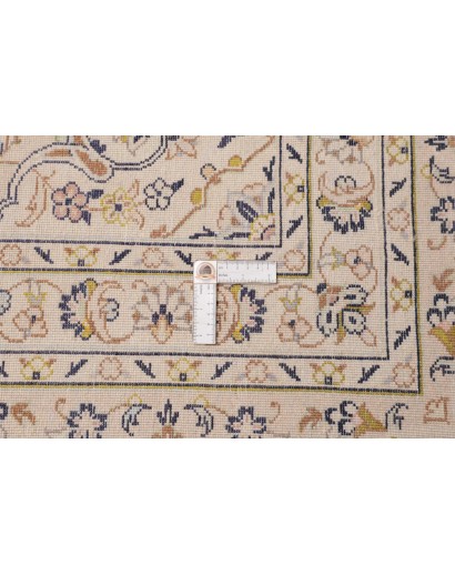 Tappeto Kashan Persia bianco marrone 286x403