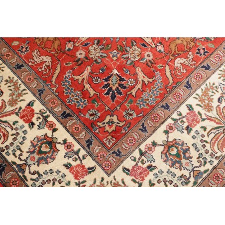 Tappeto Tabriz Persia marrone giallo 284x383