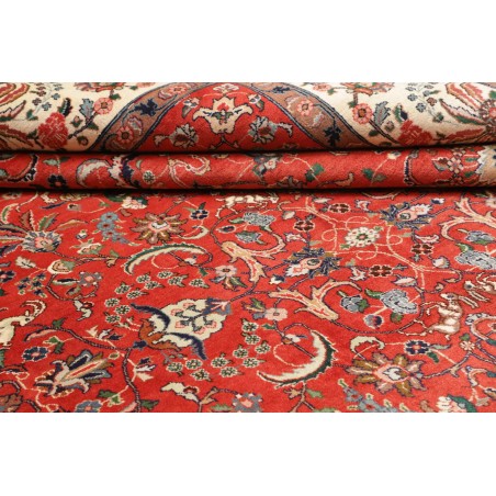 Tappeto Tabriz Persia marrone giallo 284x383