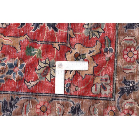 Tappeto Tabriz Persia marrone giallo 284x383