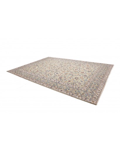 Tappeto Kashan Persia beige grigio 277x390