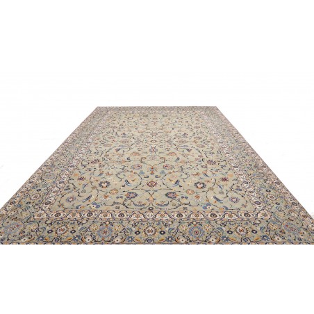 Tappeto Kashan Persia beige grigio 277x390