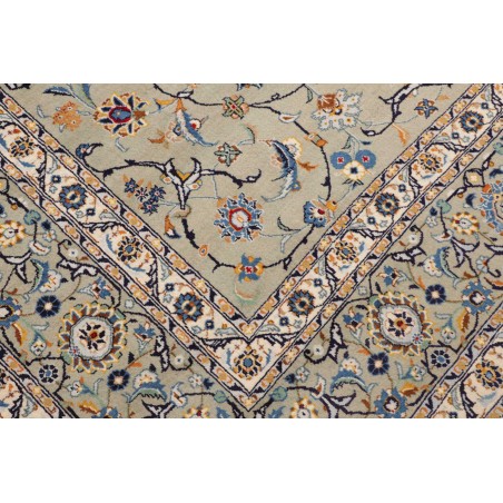 Tappeto Kashan Persia beige grigio 277x390