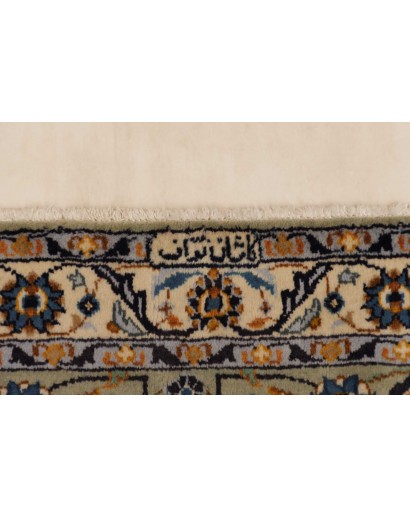 Tappeto Kashan Persia beige grigio 277x390