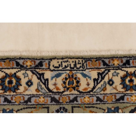 Tappeto Kashan Persia beige grigio 277x390