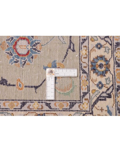 Tappeto Kashan Persia beige grigio 277x390