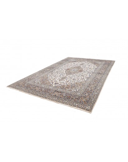 Tappeto Kashan Persia beige grigio 248x358