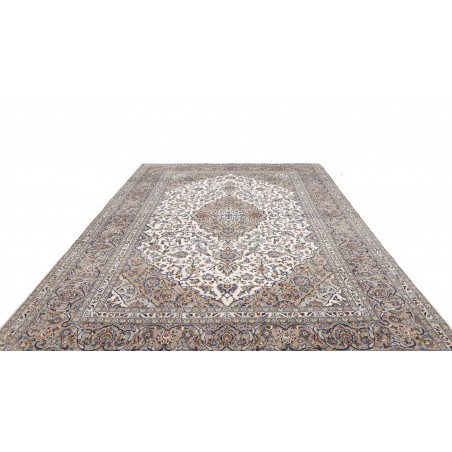 Tappeto Kashan Persia beige grigio 248x358