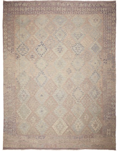 Tappeto Kilim Afghanistan marrone bianco 309x400
