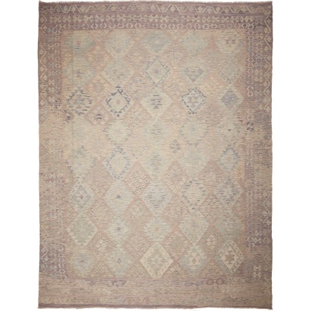 Tappeto Kilim Afghanistan marrone bianco 309x400