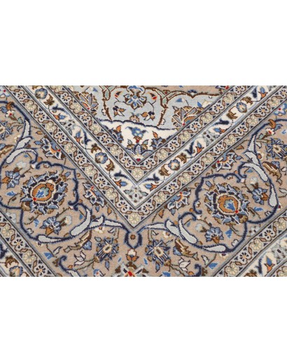 Tappeto Kashan Persia beige grigio 248x358