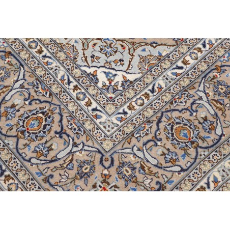 Tappeto Kashan Persia beige grigio 248x358