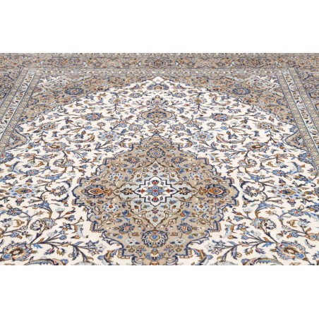 Tappeto Kashan Persia beige grigio 248x358