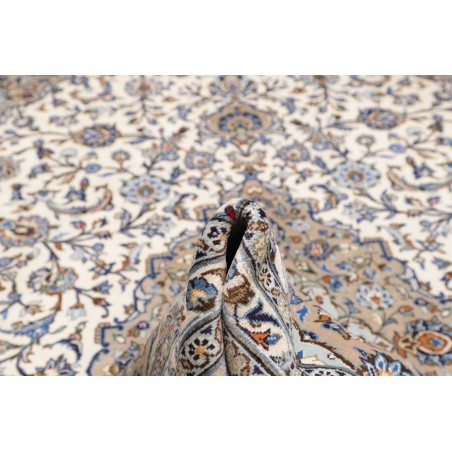 Tappeto Kashan Persia beige grigio 248x358