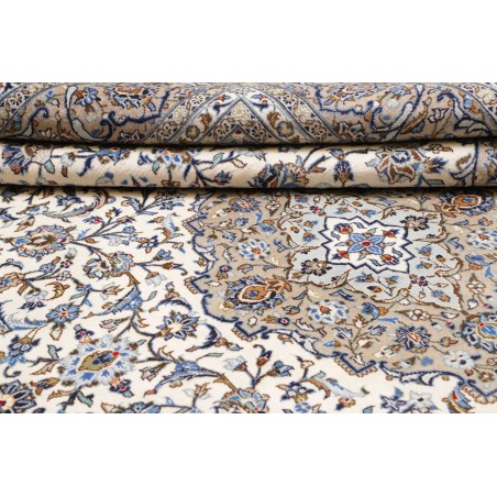 Tappeto Kashan Persia beige grigio 248x358