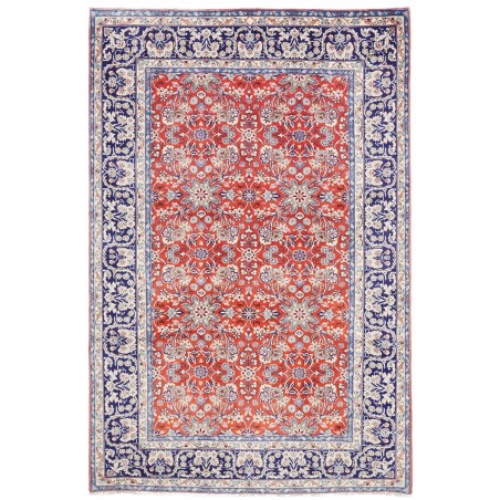 Tappeto Kashan Persia bianco marrone 197x295