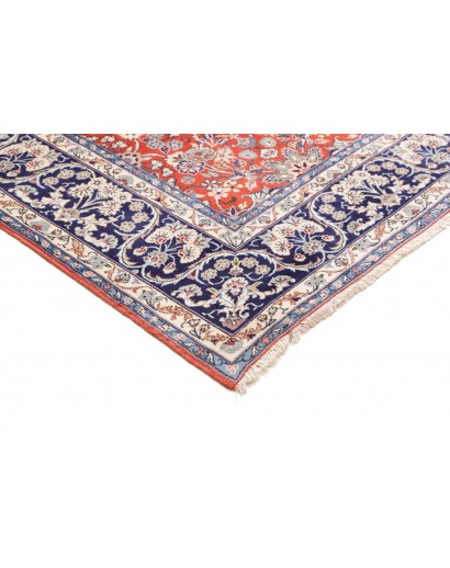 Tappeto Kashan Persia bianco marrone 197x295