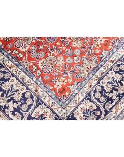 Tappeto Kashan Persia bianco marrone 197x295