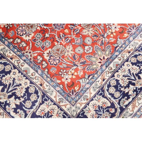 Tappeto Kashan Persia bianco marrone 197x295