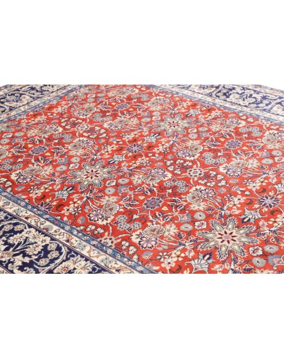 Tappeto Kashan Persia bianco marrone 197x295