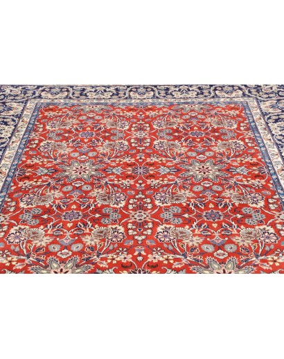 Tappeto Kashan Persia bianco marrone 197x295