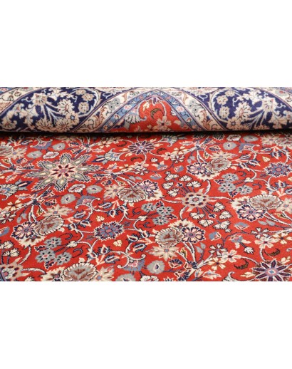 Tappeto Kashan Persia bianco marrone 197x295