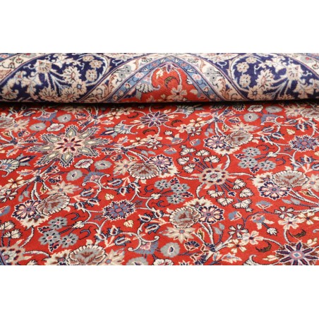 Tappeto Kashan Persia bianco marrone 197x295