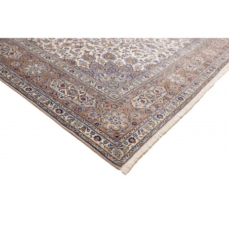 Tappeto Kashan Persia beige grigio 300x390