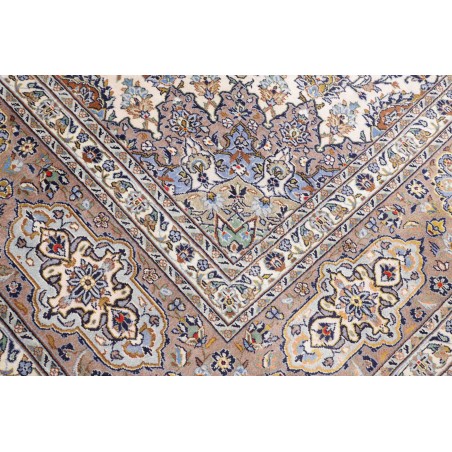 Tappeto Kashan Persia beige grigio 300x390