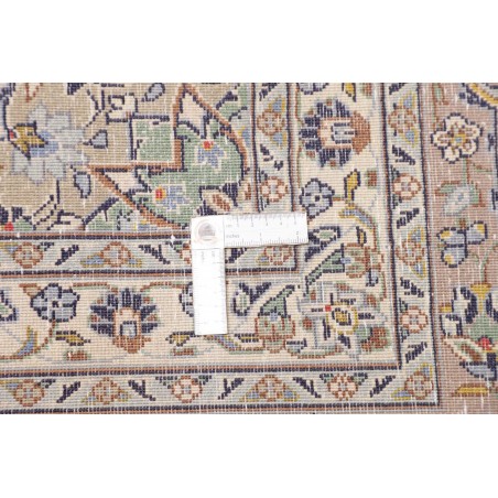 Tappeto Kashan Persia beige grigio 300x390