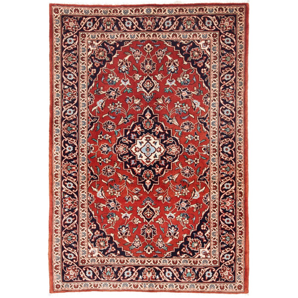 Tappeto Kashan Fine Persia marrone giallo 100x148