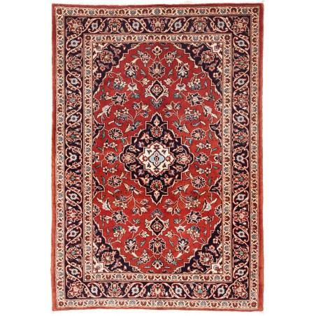 Tappeto Kashan Fine Persia marrone giallo 100x148