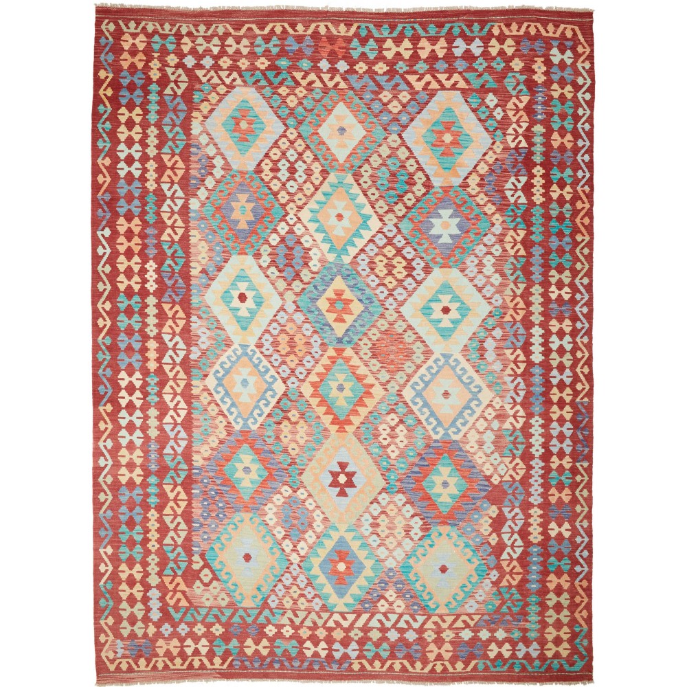 Tappeto Kilim Afghanistan beige marrone 247x335