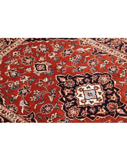 Tappeto Kashan Fine Persia marrone giallo 100x148