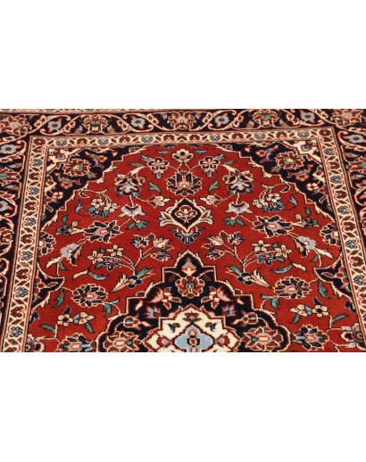 Tappeto Kashan Fine Persia marrone giallo 100x148