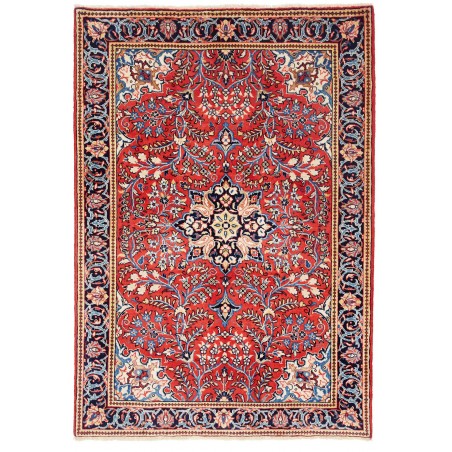 Tappeto Sarough Persia beige blu 107x152