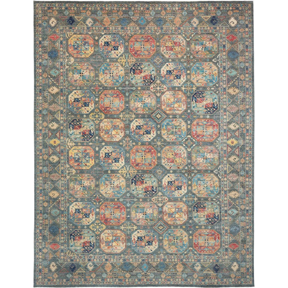 Tappeto Zigler Fine Pakistan bianco giallo 300x388