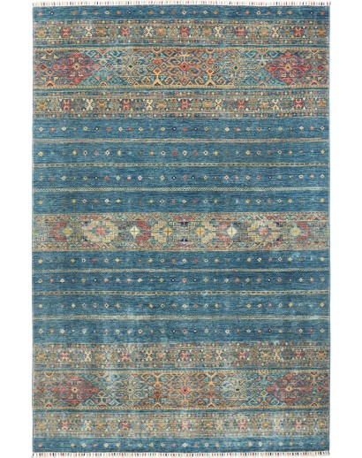 Tappeto Rubin Pakistan grigio azzurro 201x300