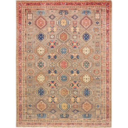 Tappeto Tribal Pakistan marrone grigio 277x370