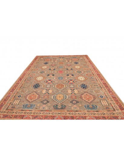 Tappeto Tribal Pakistan marrone grigio 277x370