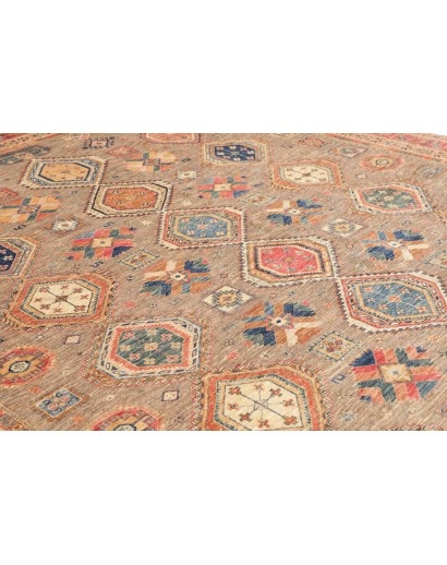Tappeto Tribal Pakistan marrone grigio 277x370