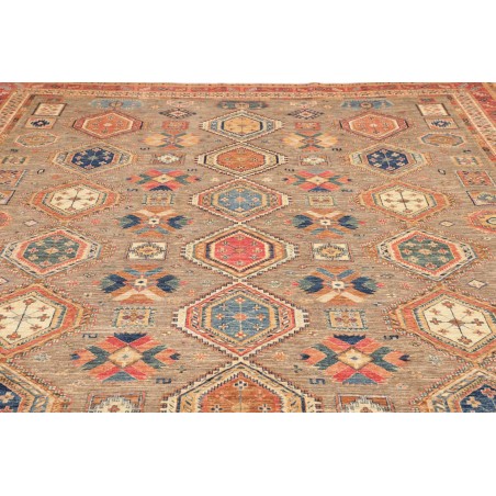 Tappeto Tribal Pakistan marrone grigio 277x370