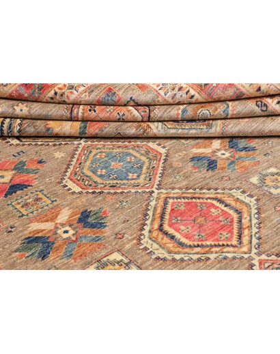 Tappeto Tribal Pakistan marrone grigio 277x370